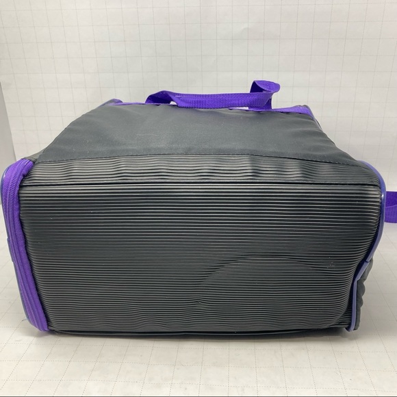 EUC Vintage Wilson Club Tote Gym Bag black purple piping neon trendy Pickleball - Picture 3 of 10